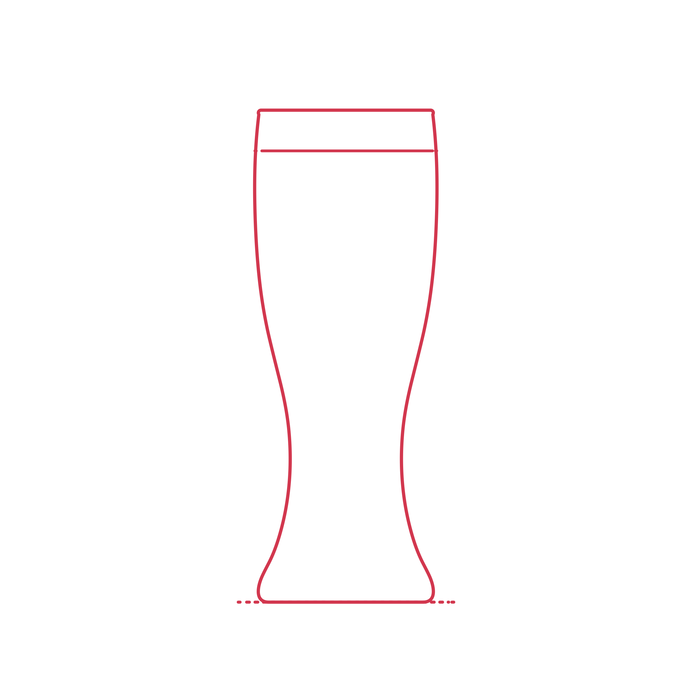 Objects Beer Glasses Weizen Glass Line Art Illustration Svg Free Vectors